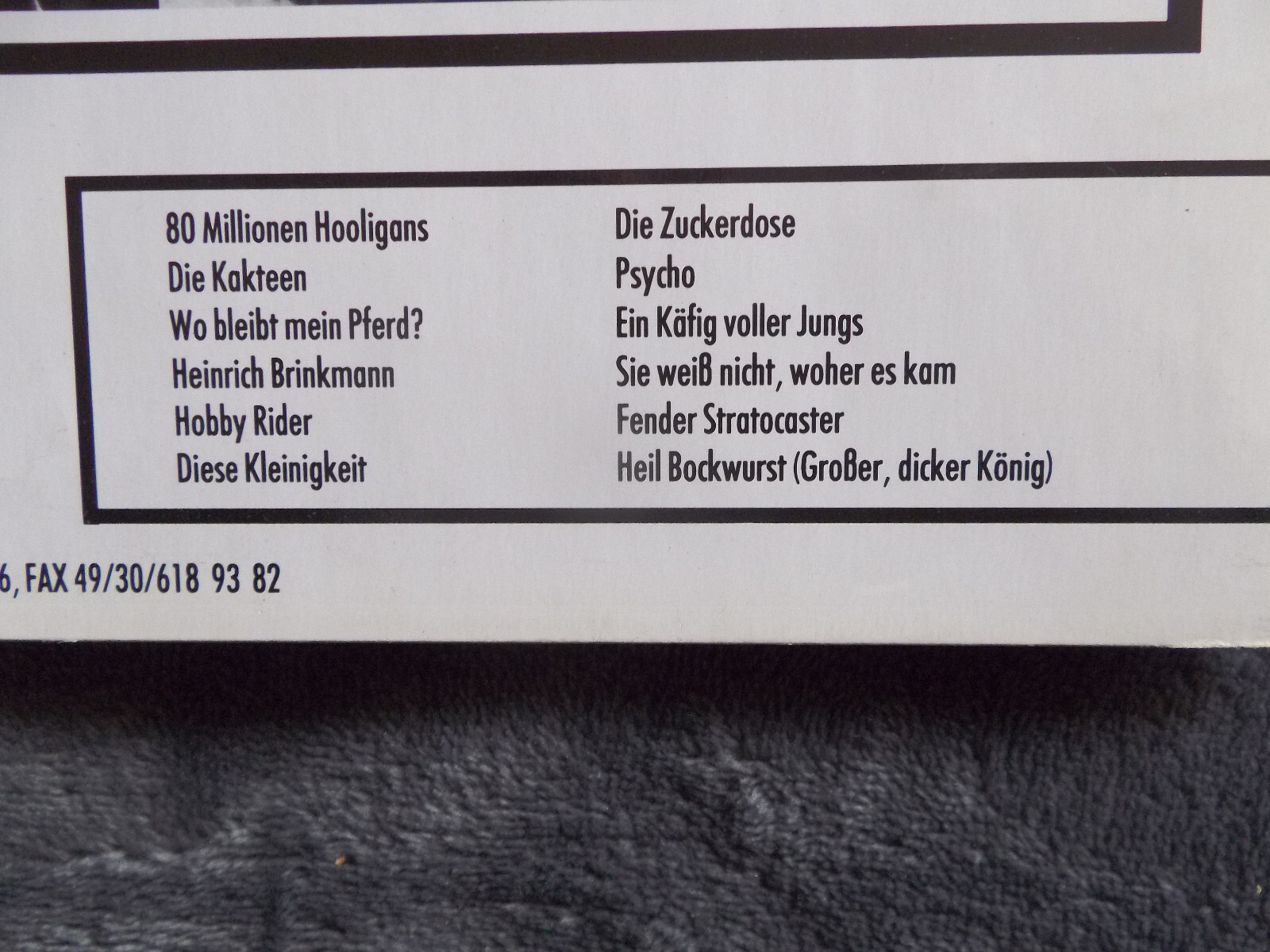 Die Goldenen Zitronen – Punkrock (LP, Vielklang, 1991), Bild 5