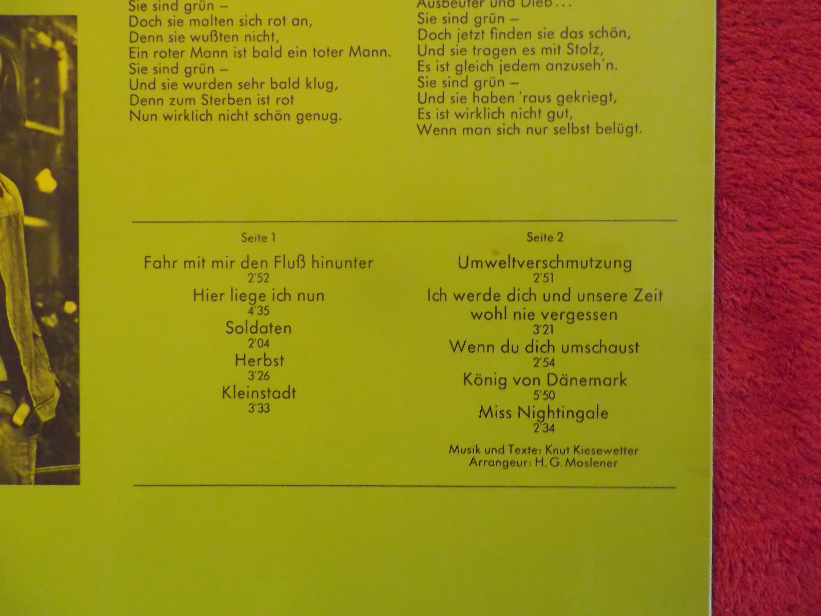 Knut Kiesewetter – Fahr mit mir den Fluss hinunter (BASF, LP), Bild 3