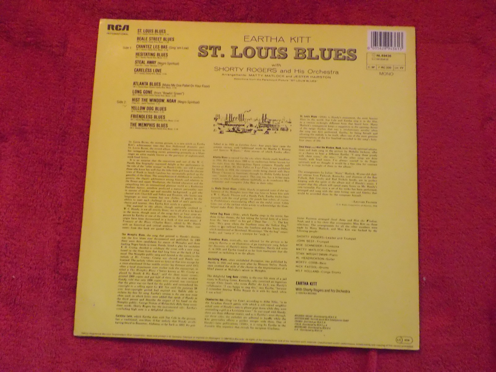Eartha Kitt – St. Louis Blues (RCA Records, NL 89436), Bild 2