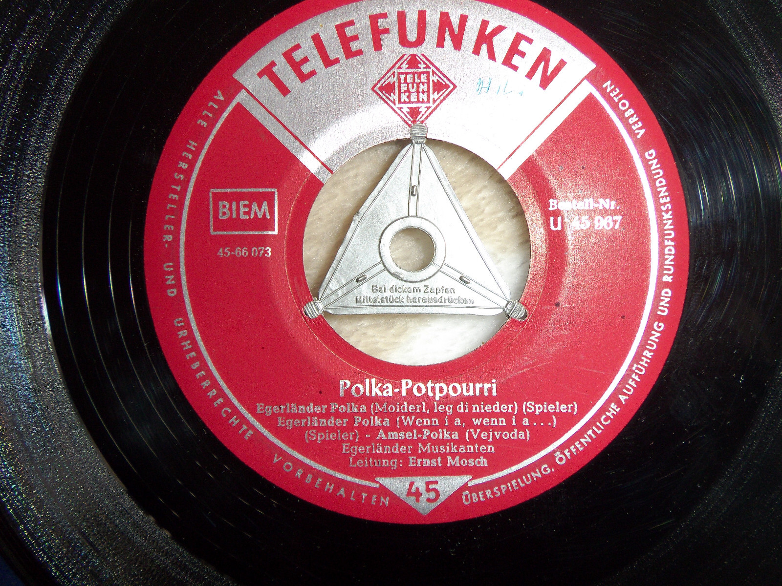 Egerländer Musikanten – Polka-Potpourri | Telefunken Records U 45 967
