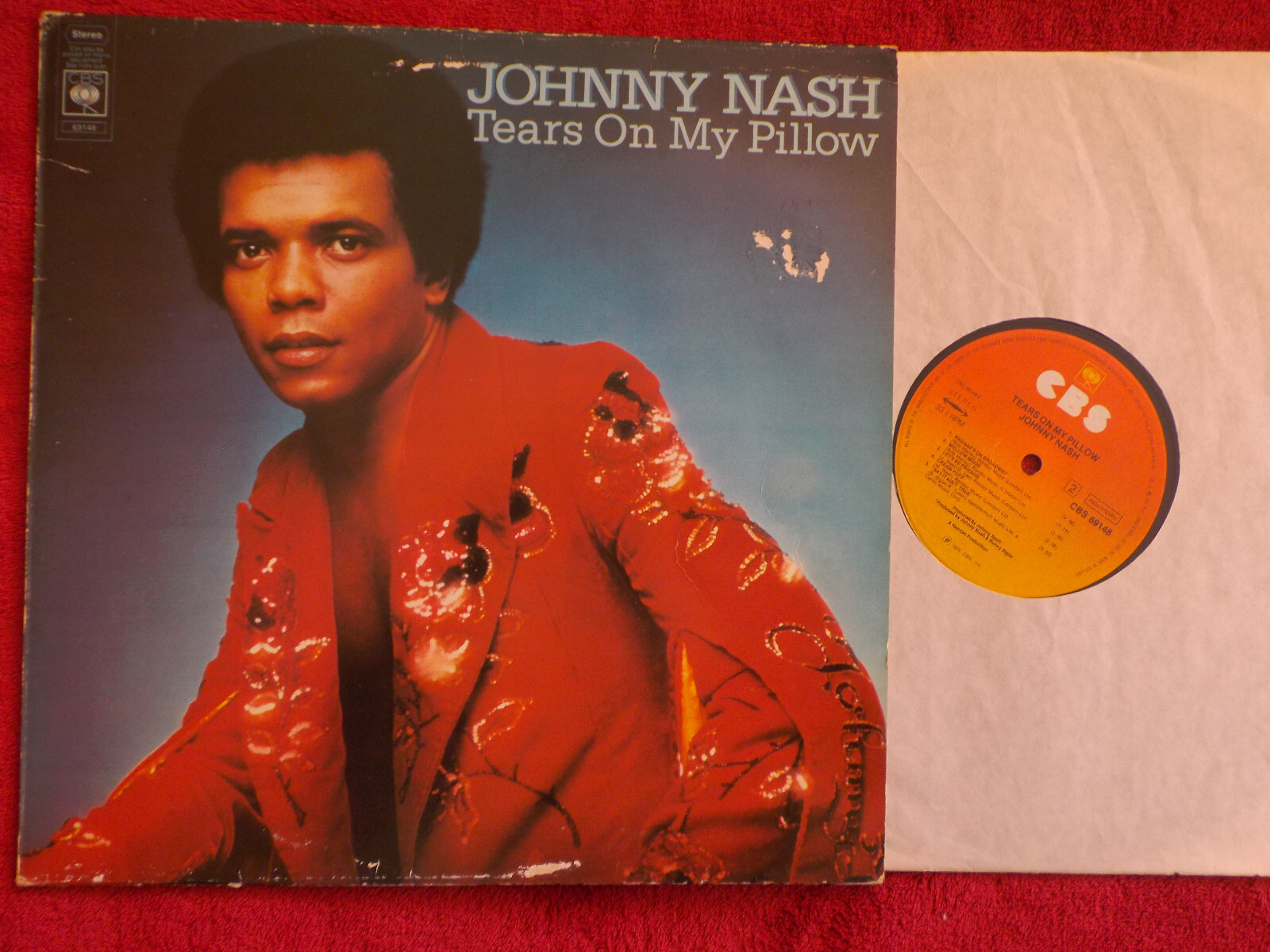 Johnny Nash – Tears on my pillow | CBS Records LP, Niederlande 1975