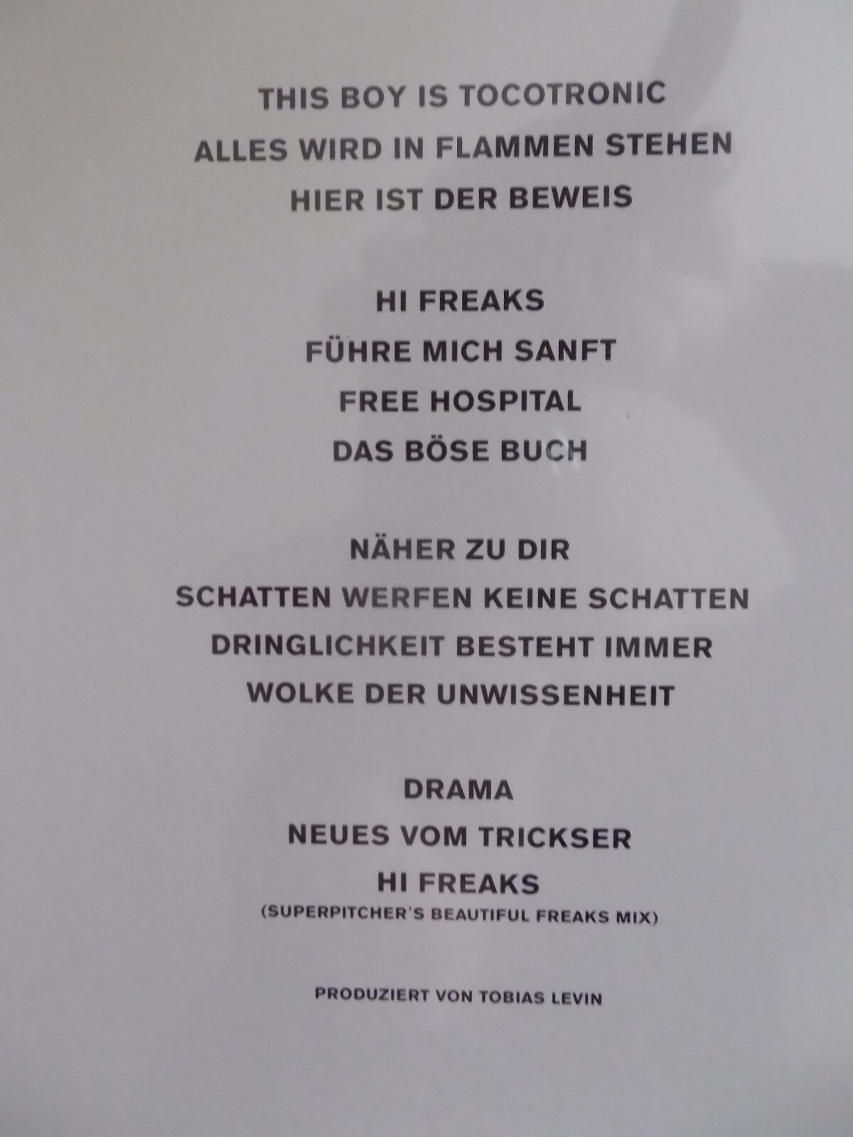 Tocotronic – Weiße Album (D-LP, 2014), Bild 4