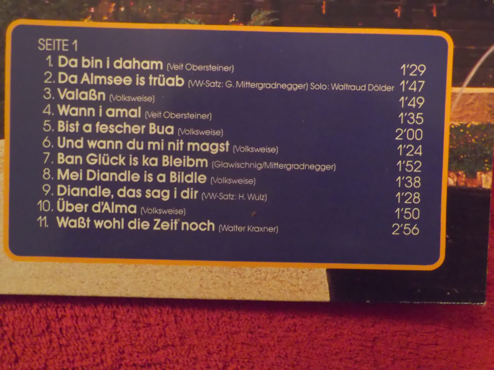 Roland Loibnegger – Stimmen aus Kärnten | LP, Bild 3