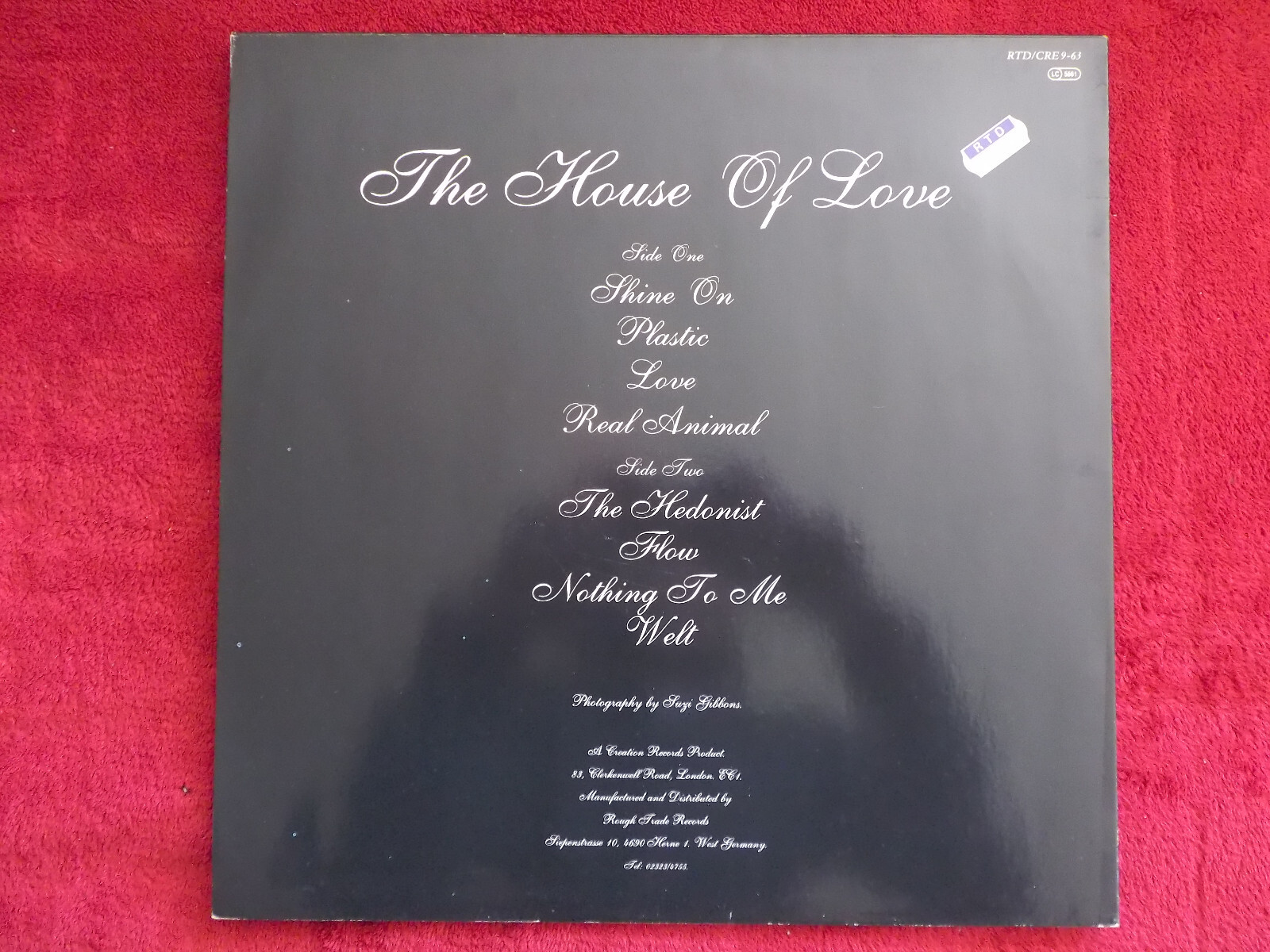 The House of Love – The House of Love (LP, 1987), Bild 3
