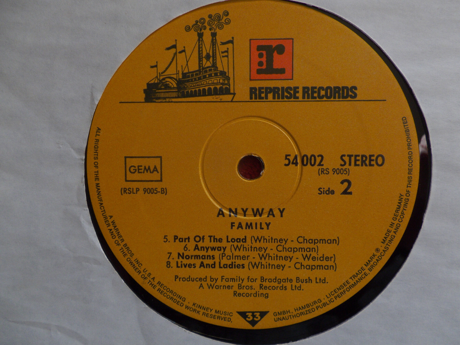 Family – Anyway... (LP, Reprise Records 54 002), Bild 6