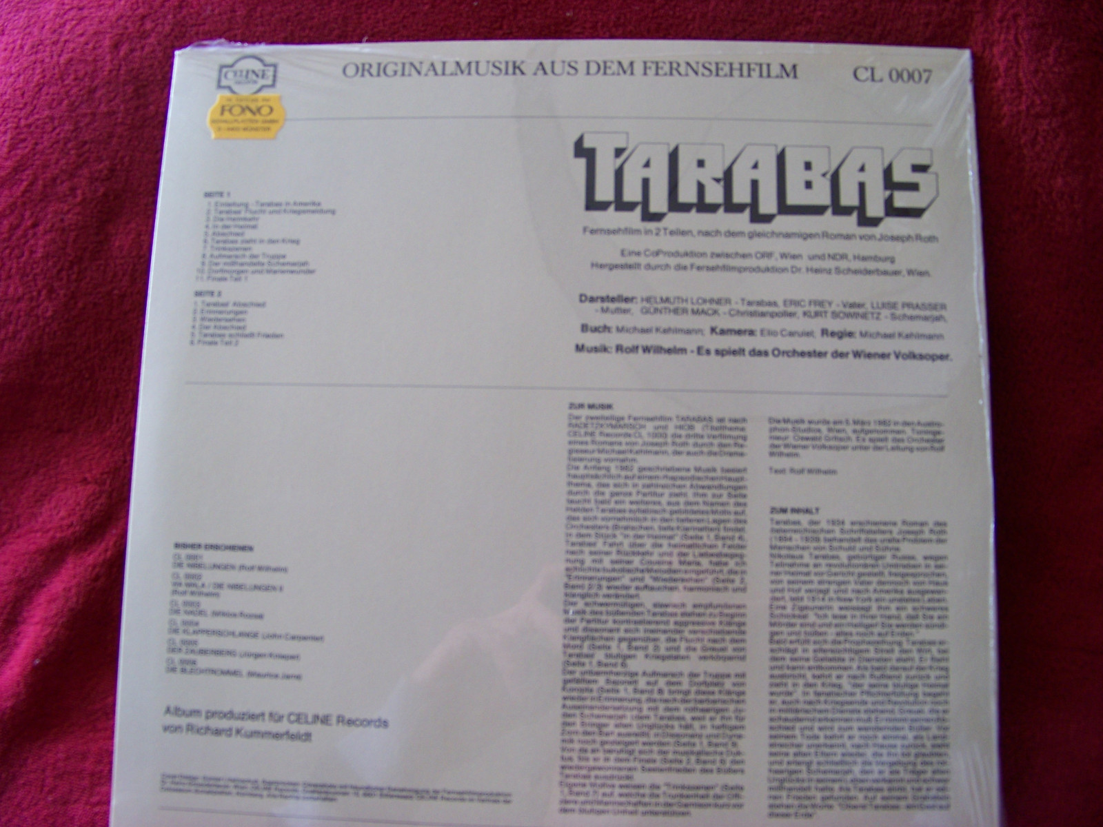 Rolf Wilhelm – Tarabas (LP), Bild 2