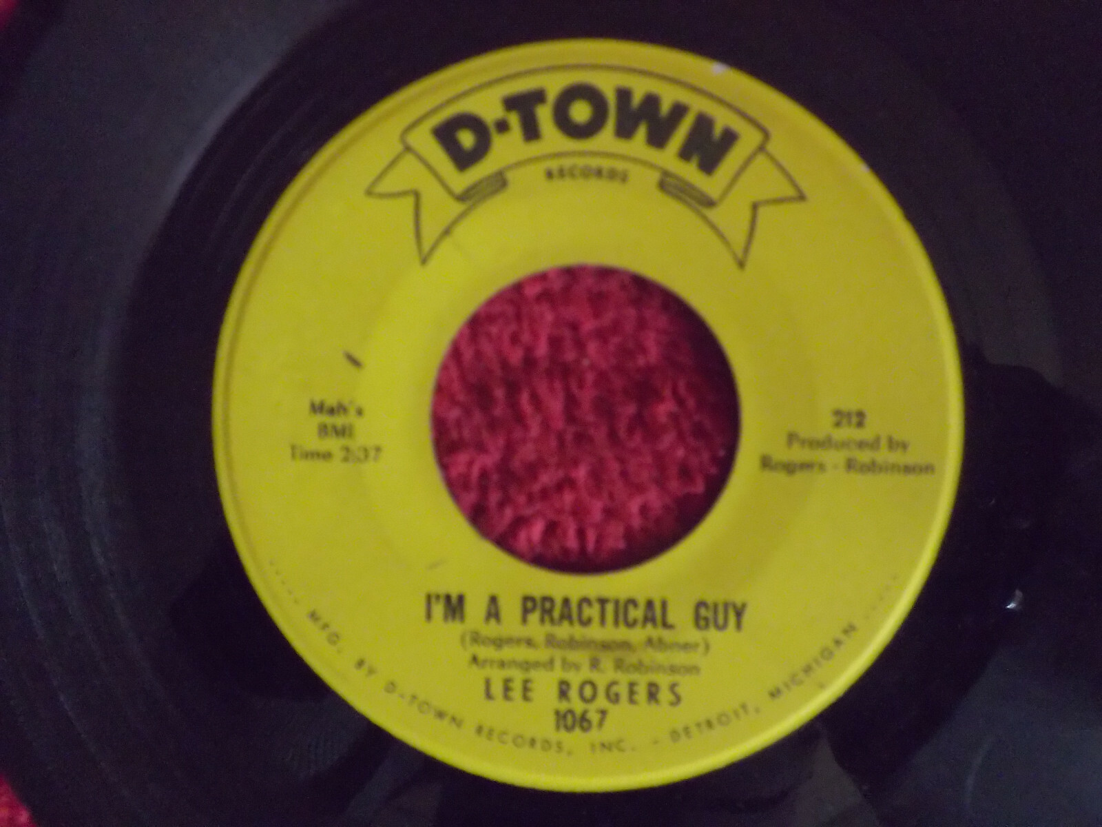 Lee Rogers – I´m a practical guy / Go-Go-Girl (D-Town Records 1067), Bild 2