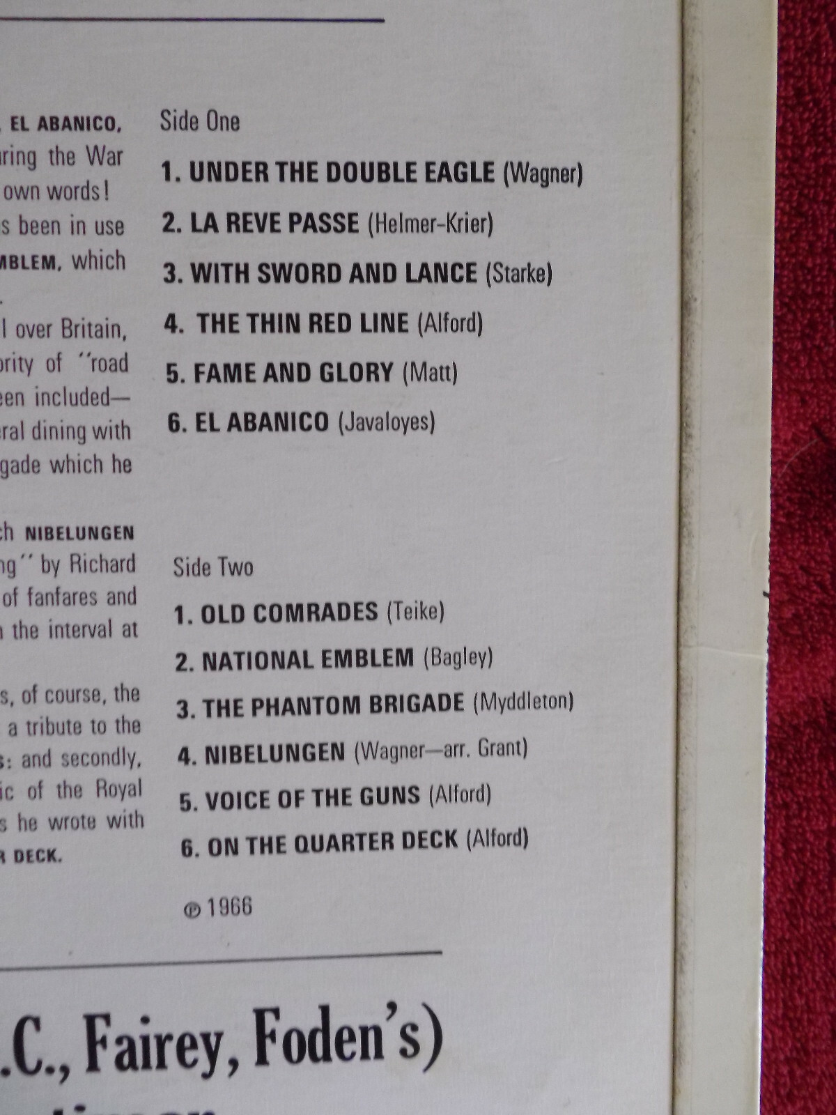 Harry Mortimer & his All Star Brass – Brass on the March | Columbia LP, 1966, Bild 3