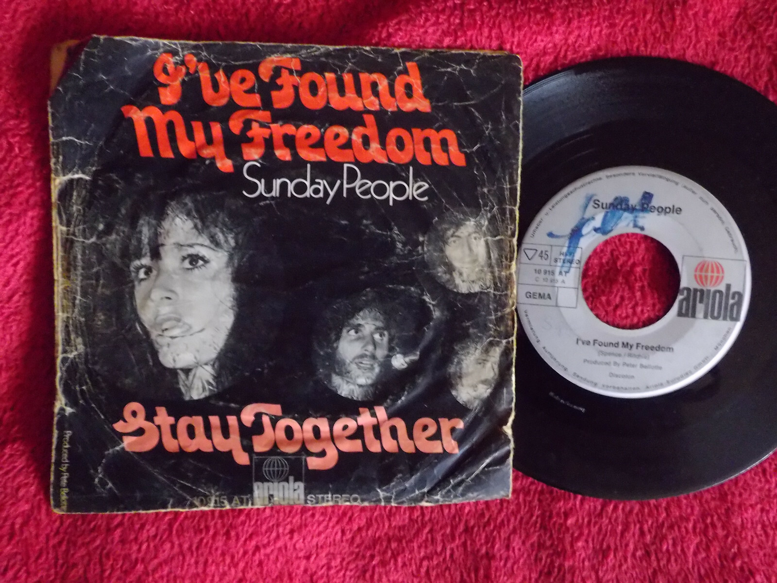 Sunday People – I´ve found my freedom / Stay together (Ariola Records, 7-Inch-Single)