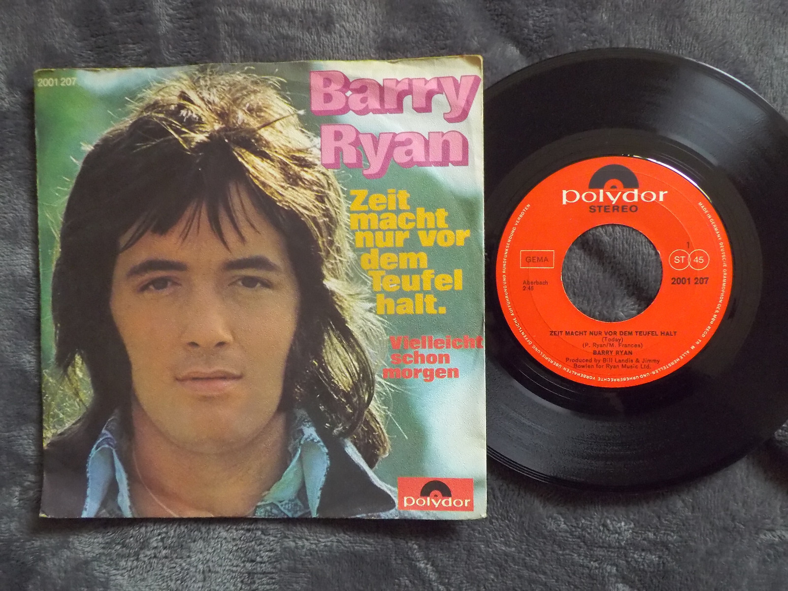 Barry Ryan – Zeit macht nur vor dem Teufel halt / Vielleicht schon morgen (Polydor-Single)