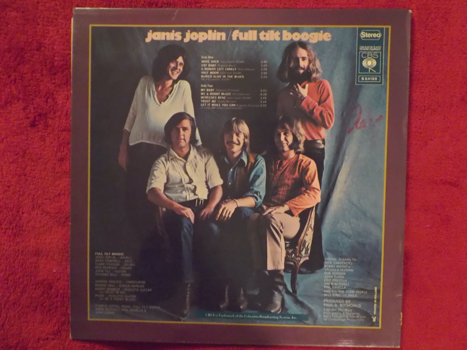 Janis Joplin – Pearl | LP, CBS Records / Stern Musik, 1971, Bild 3