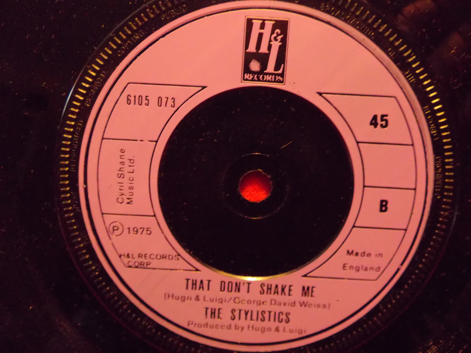 The Stylistics – $ 7000 and you / That don´t shake me (Single, H & L Records, 1977), Bild 2