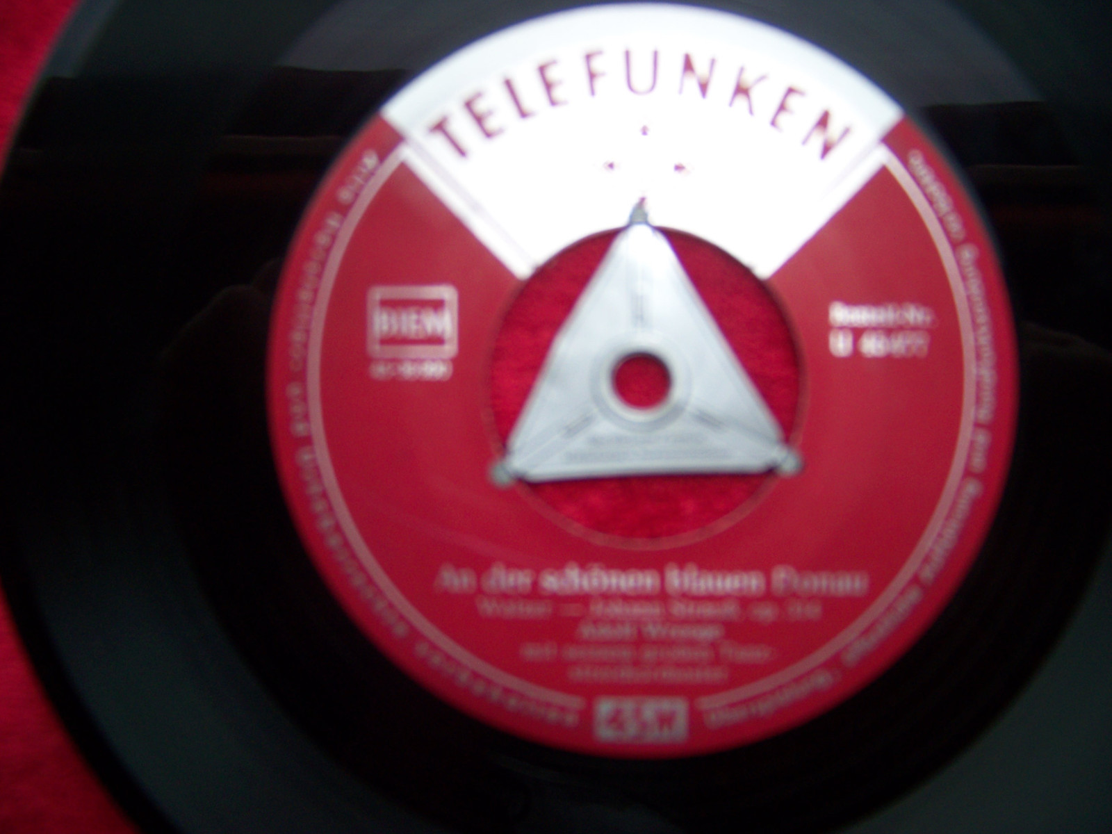Adolf Wreege – An der schönen blauen Donau / Kaiser-Walzer (Telefunken Records, U 45 477), Bild 2