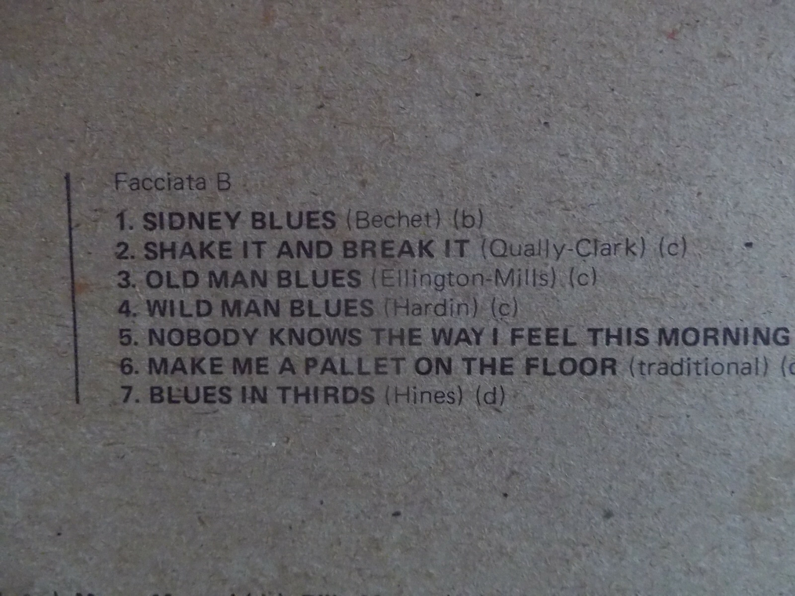 Sidney Bechet and the New Orleans Feetwarmers – The King Jazz Story 1 (LP, 1974), Bild 4