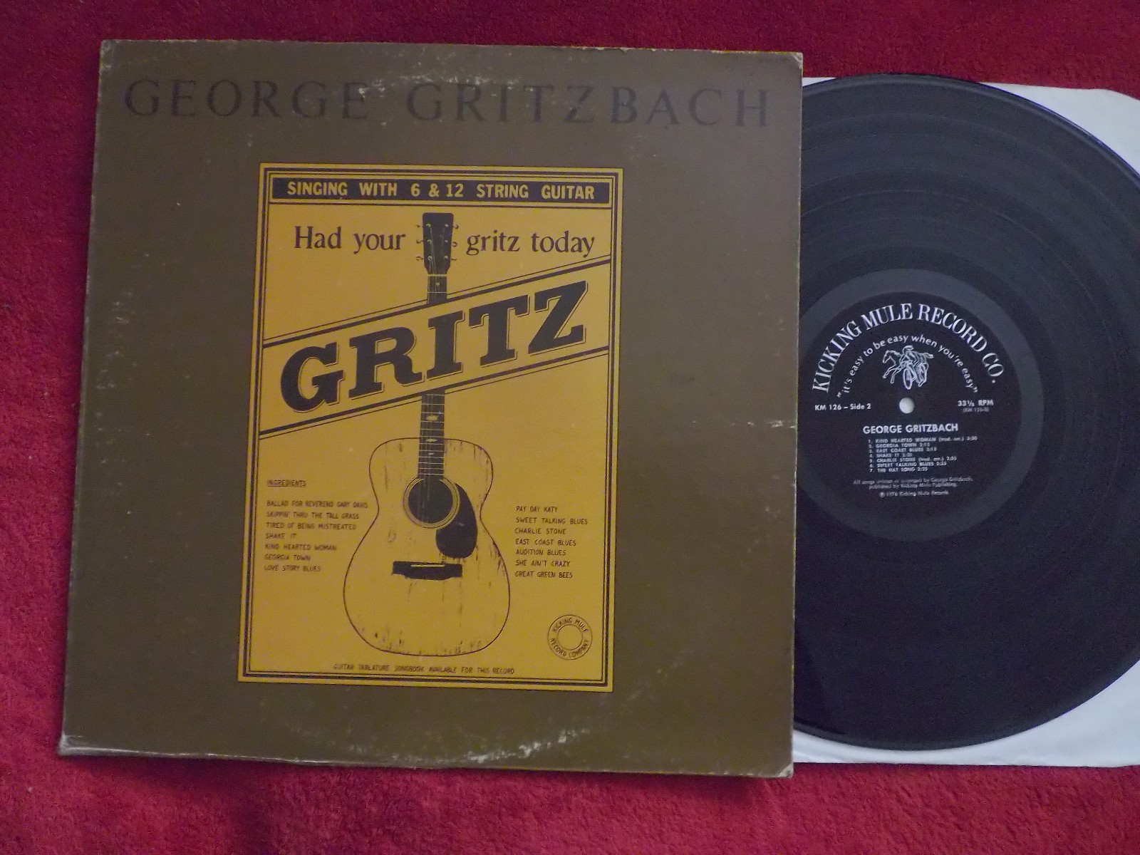 George Gritzbach – Had your gritz today (LP, Kicking Mule Records, USA, 1976)