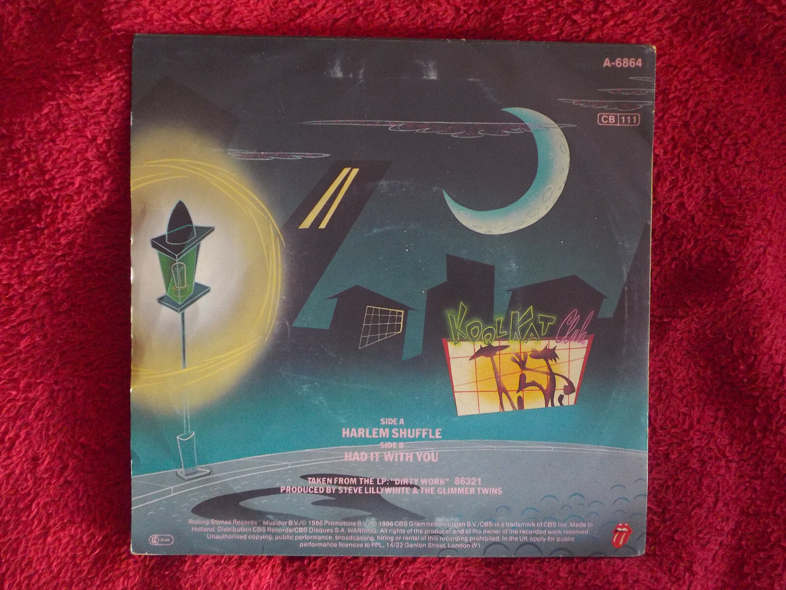 The Rolling Stones – Harlem Shuffle / Had It with You (7″-Single, 1986), Bild 3