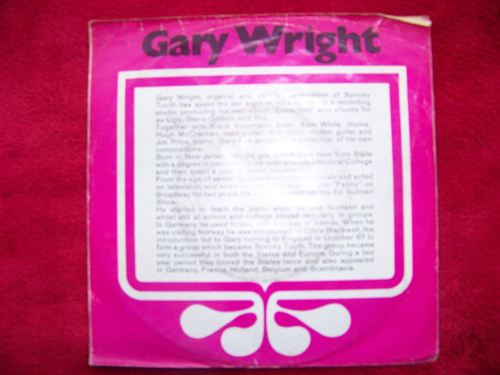 Gary Wright – Get on the right road / Over you now (A & M Records, 45 U/min), Bild 2