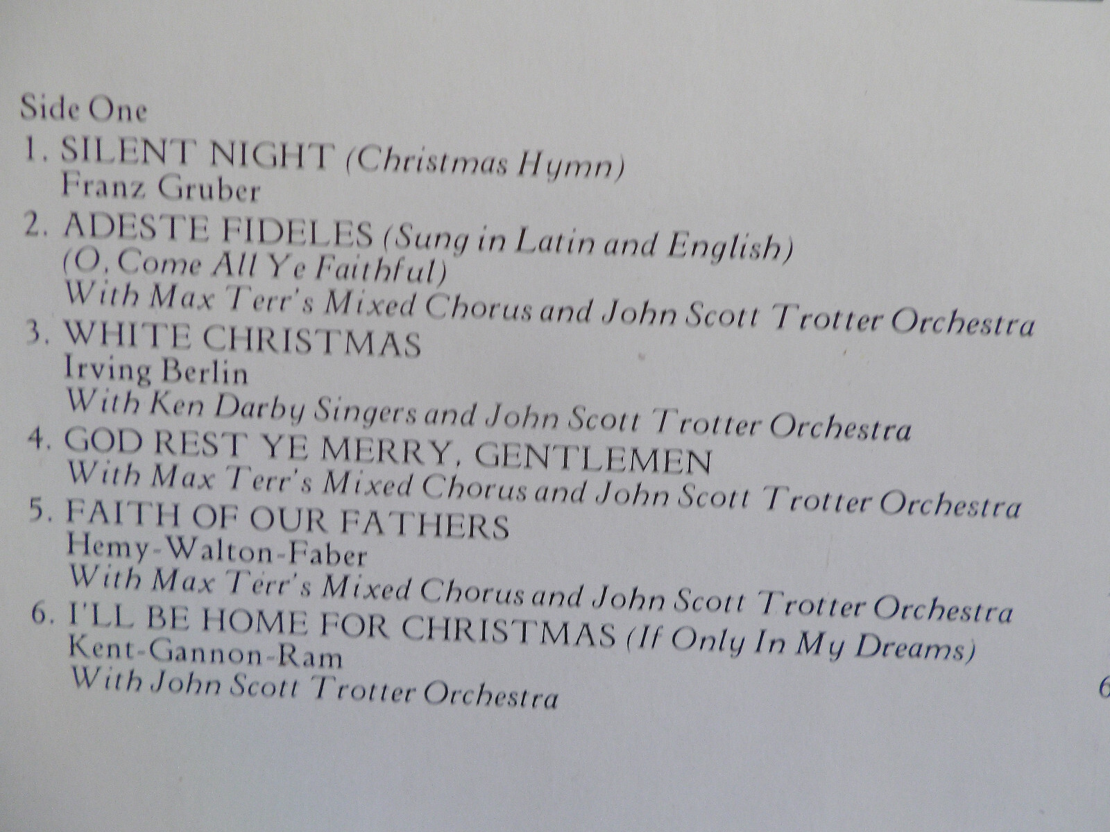 Bing Crosby – White Christmas | LP, MCA Records, Bild 5