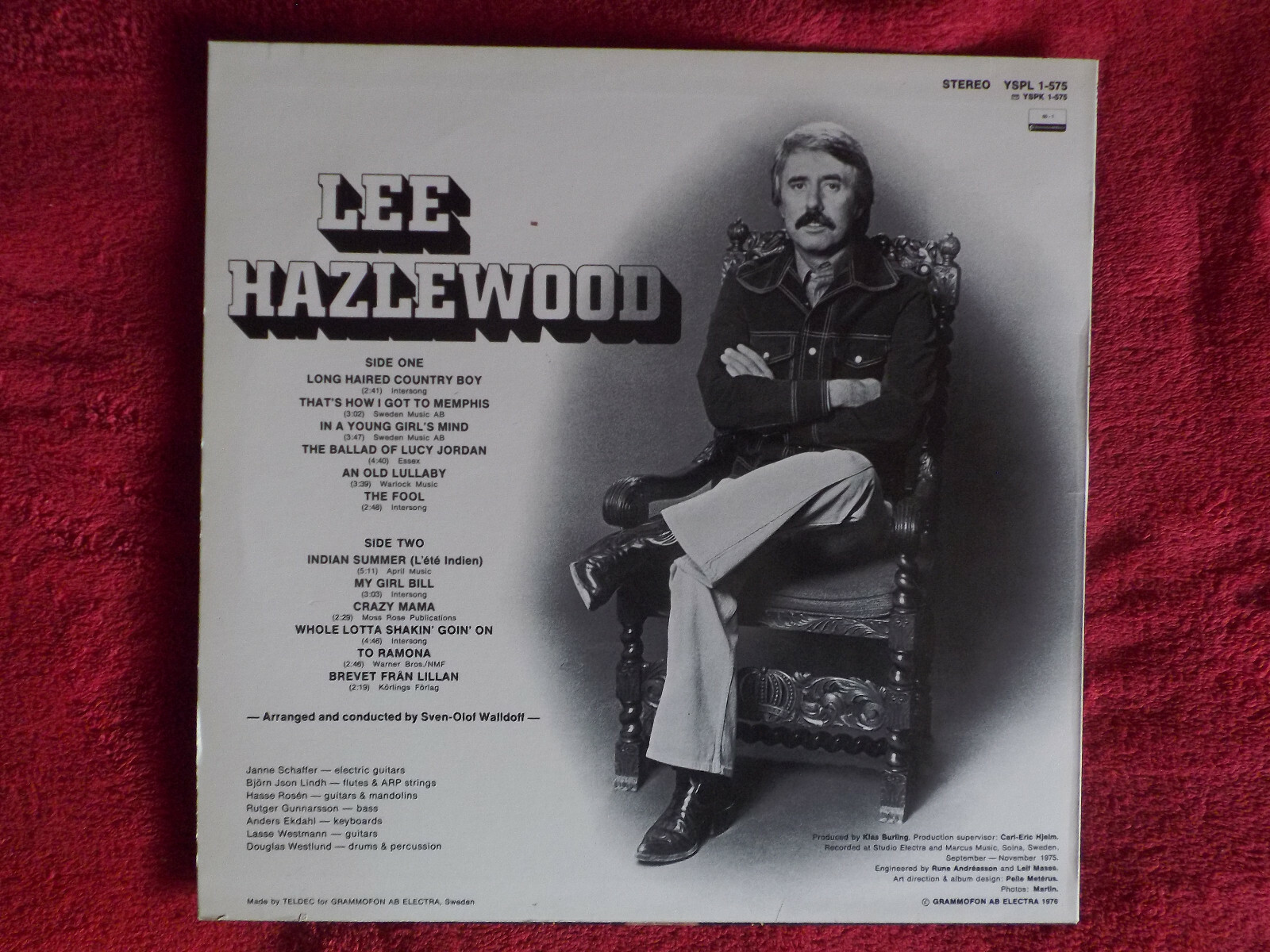 Lee Hazlewood – 20th Century Lee | LP, 1976, Bild 3