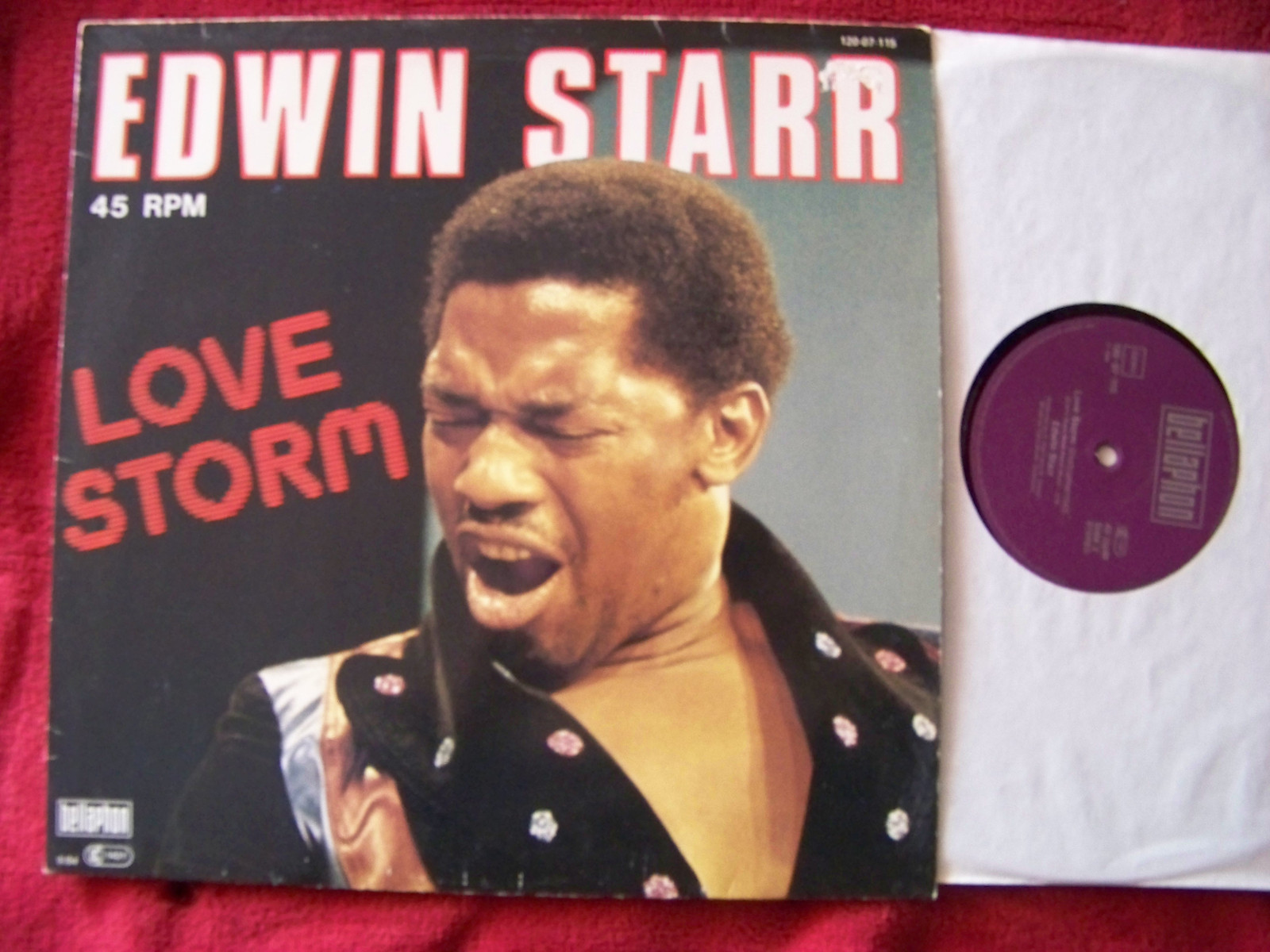 Edwin Starr – Love Storm / Same Instr. | Bellaphon Maxi-Single