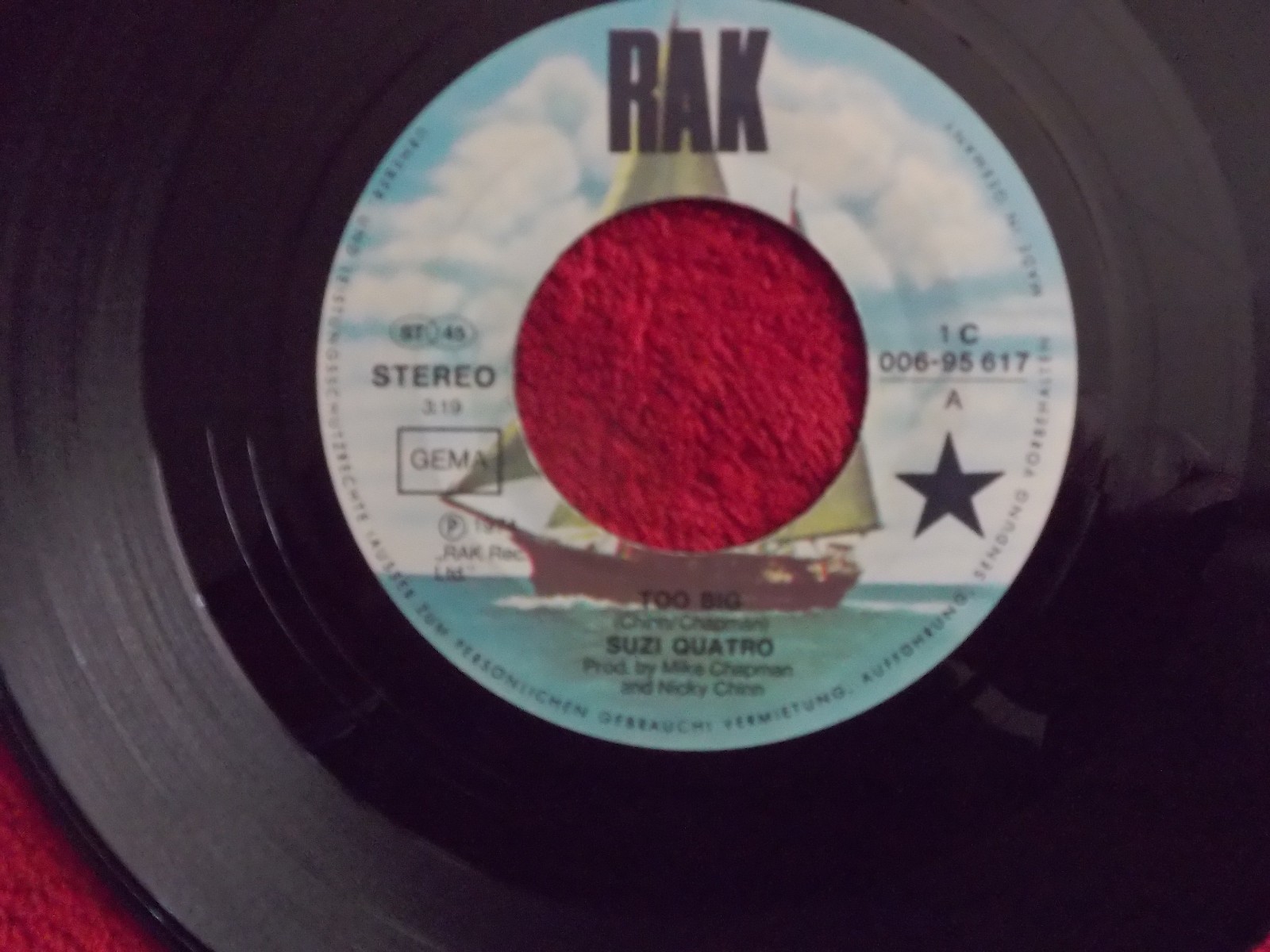 Suzi Quatro – Too Big / I Wanna Be Free (Single, 1974)