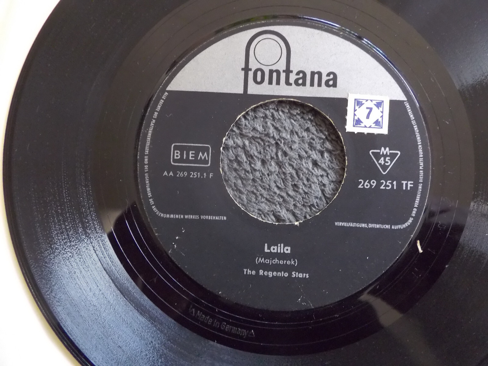 The Regento Stars – Laila / Lugano | Fontana Records, Single