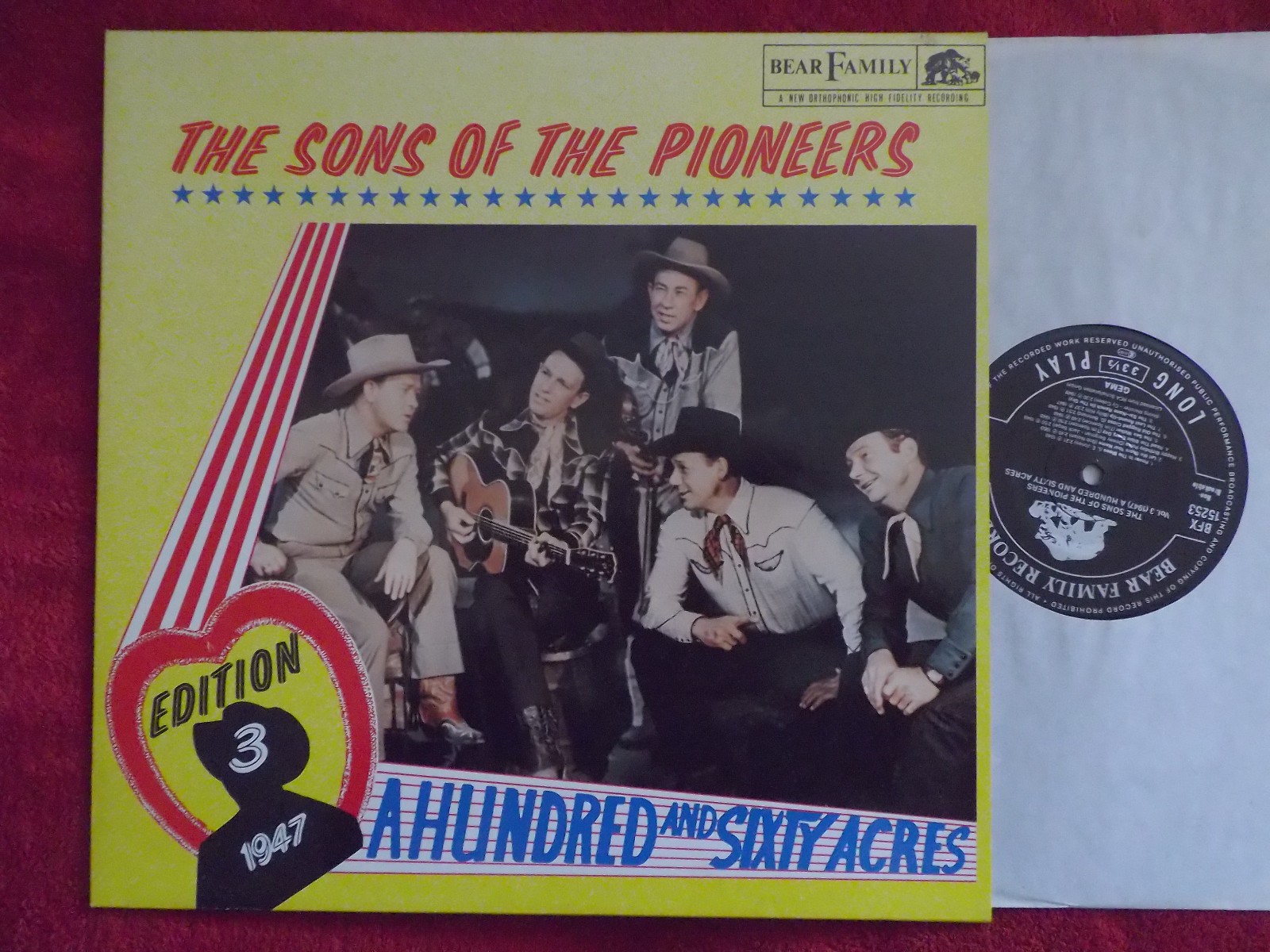 Sons of the Pioneers – A Hundred and Sixty Acres (LP, 1987)