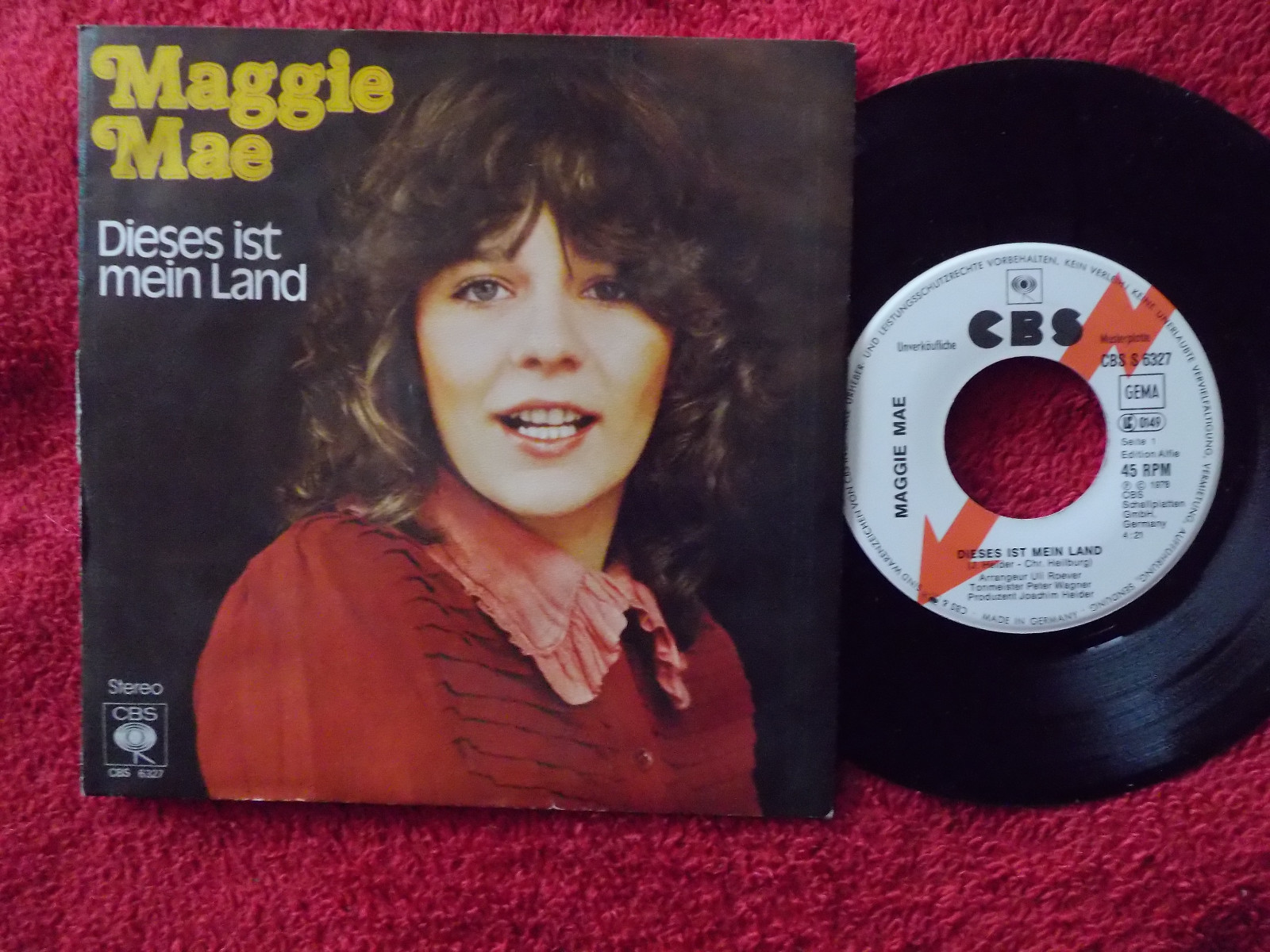 Maggie Mae – Dieses ist mein Land / Weil du tust, was du tust – CBS Records S 6327