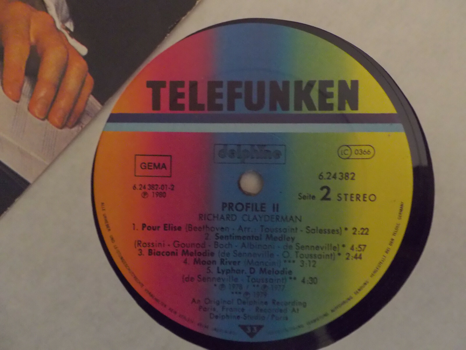 Richard Clayderman – 2 (LP, Teldec Records, 1980), Bild 2