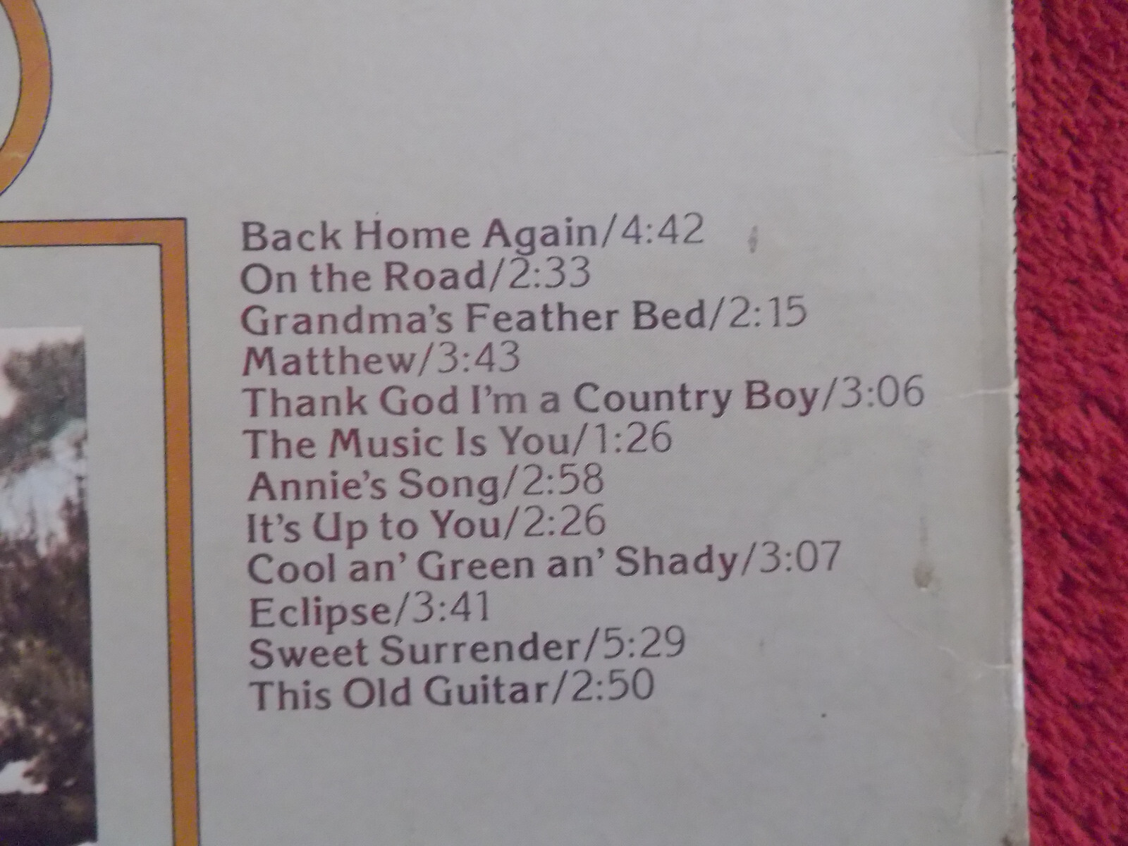 John Denver – Back Home Again | RCA Records, CPL 1-0548, LP, Deutschland, 1974, Bild 3