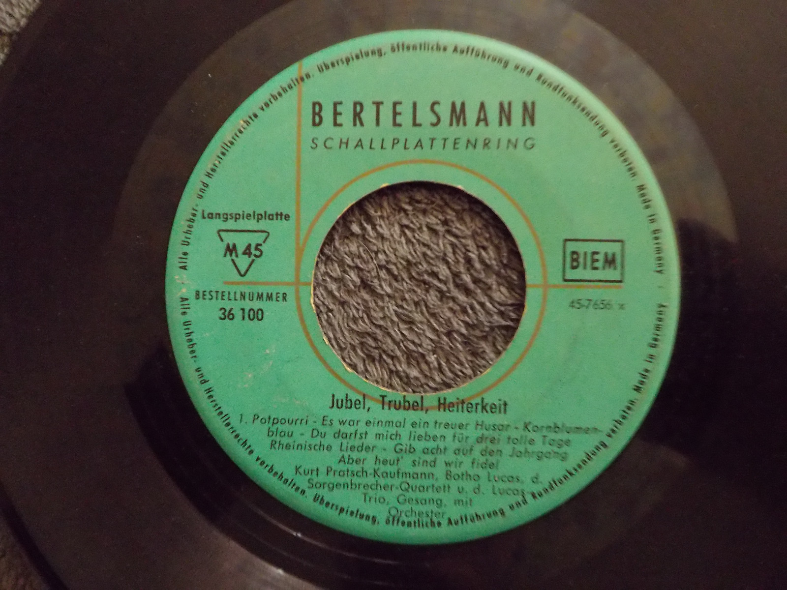 V.A. – Jubel, Trubel, Heiterkeit – Bertelsmann Schallplattenring, Single