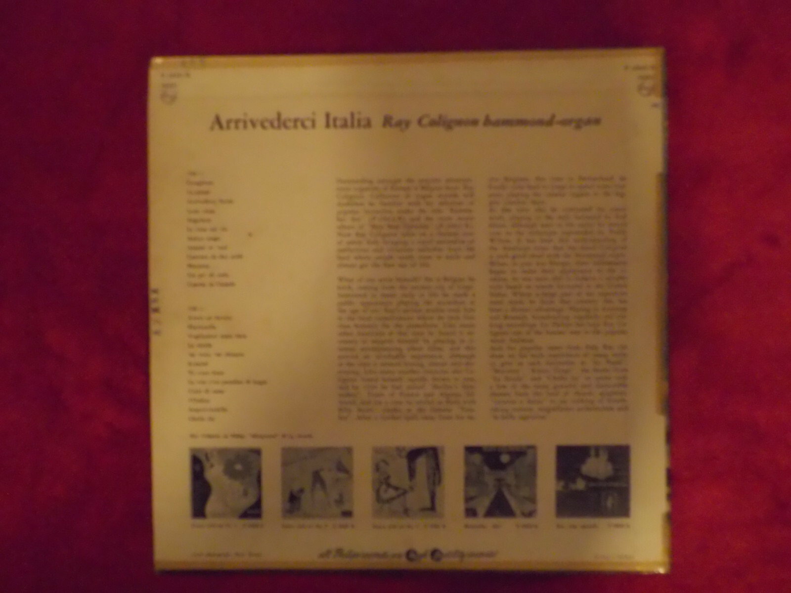 Ray Colignon – Arrivederci Italia (10-inch-LP), Bild 3