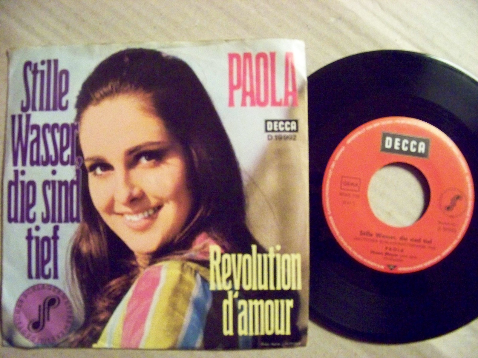 Paola – Stille Wasser sind tief / Revolution d'amour | Decca 7″-Single