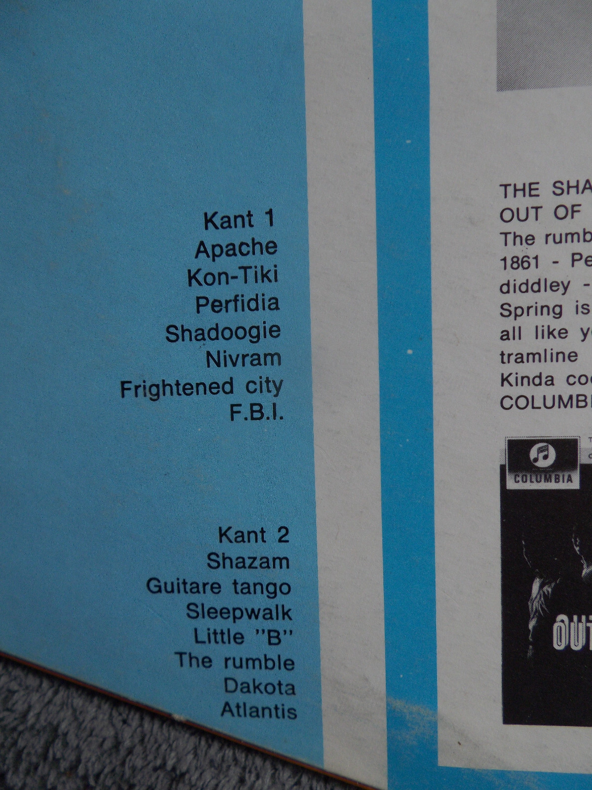 The Shadows – Golden greats | Columbia-LP, Bild 3