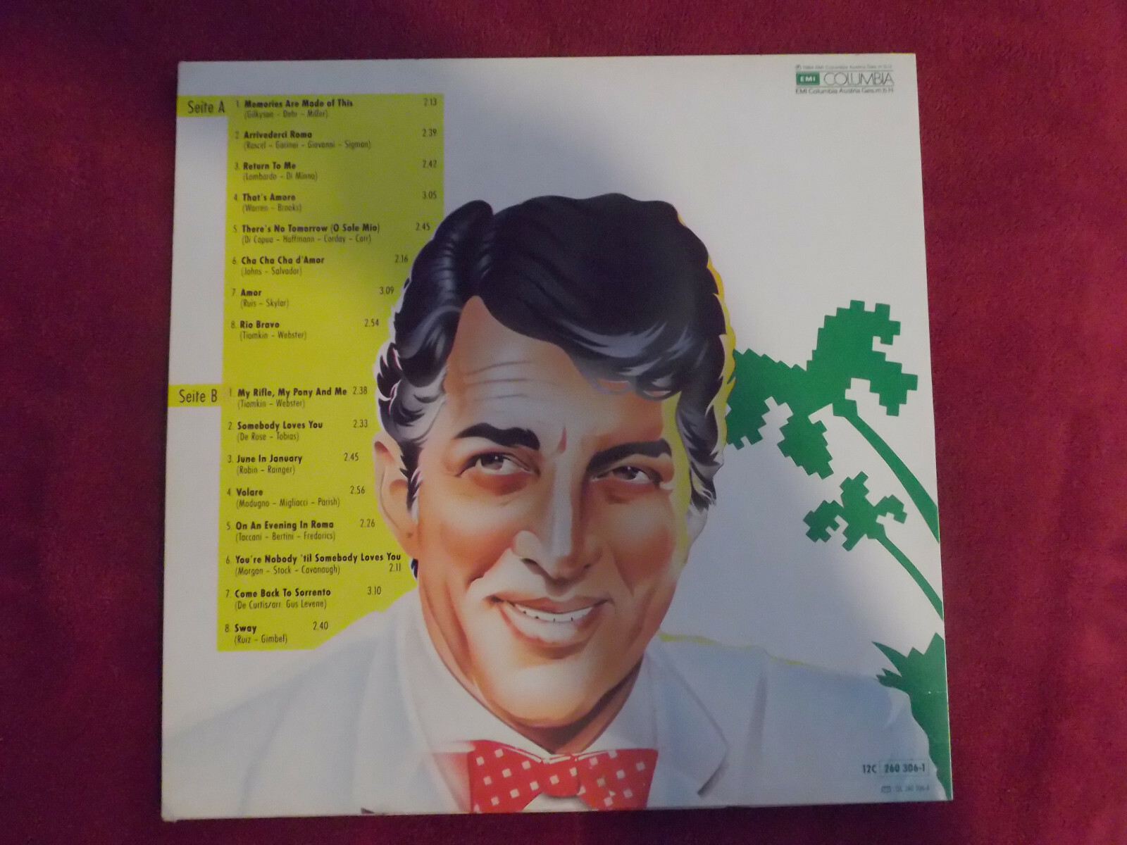 Dean Martin – Seine schönsten Film- und Love-Songs (EMI Records, LP, 1984), Bild 2