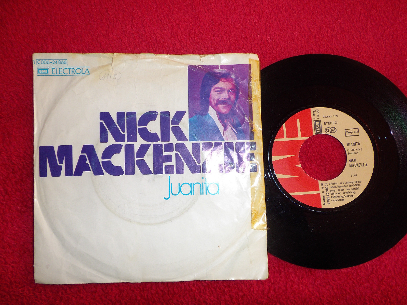 Nick MacKenzie – Juanita / Oh woman (EMI, 7″-Single, 1973)