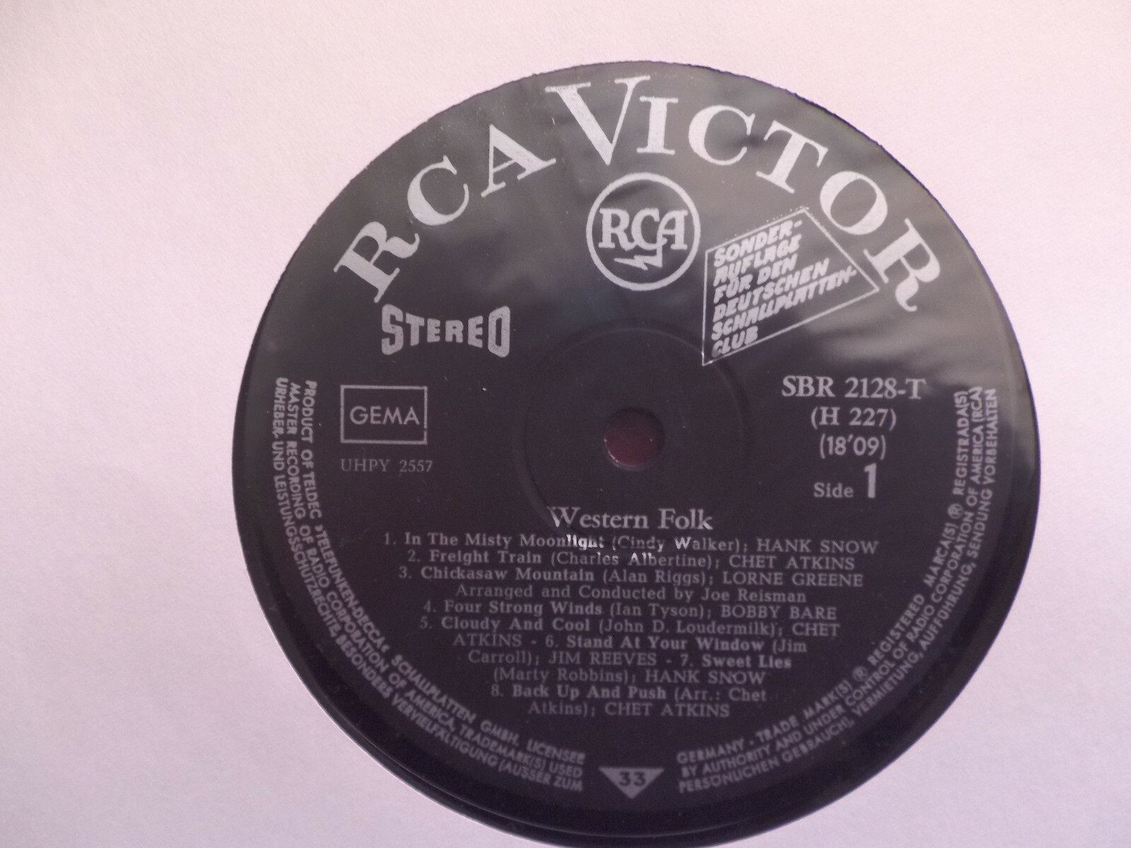 V.A. – Western Folk (RCA Victor Records, LP), Bild 2