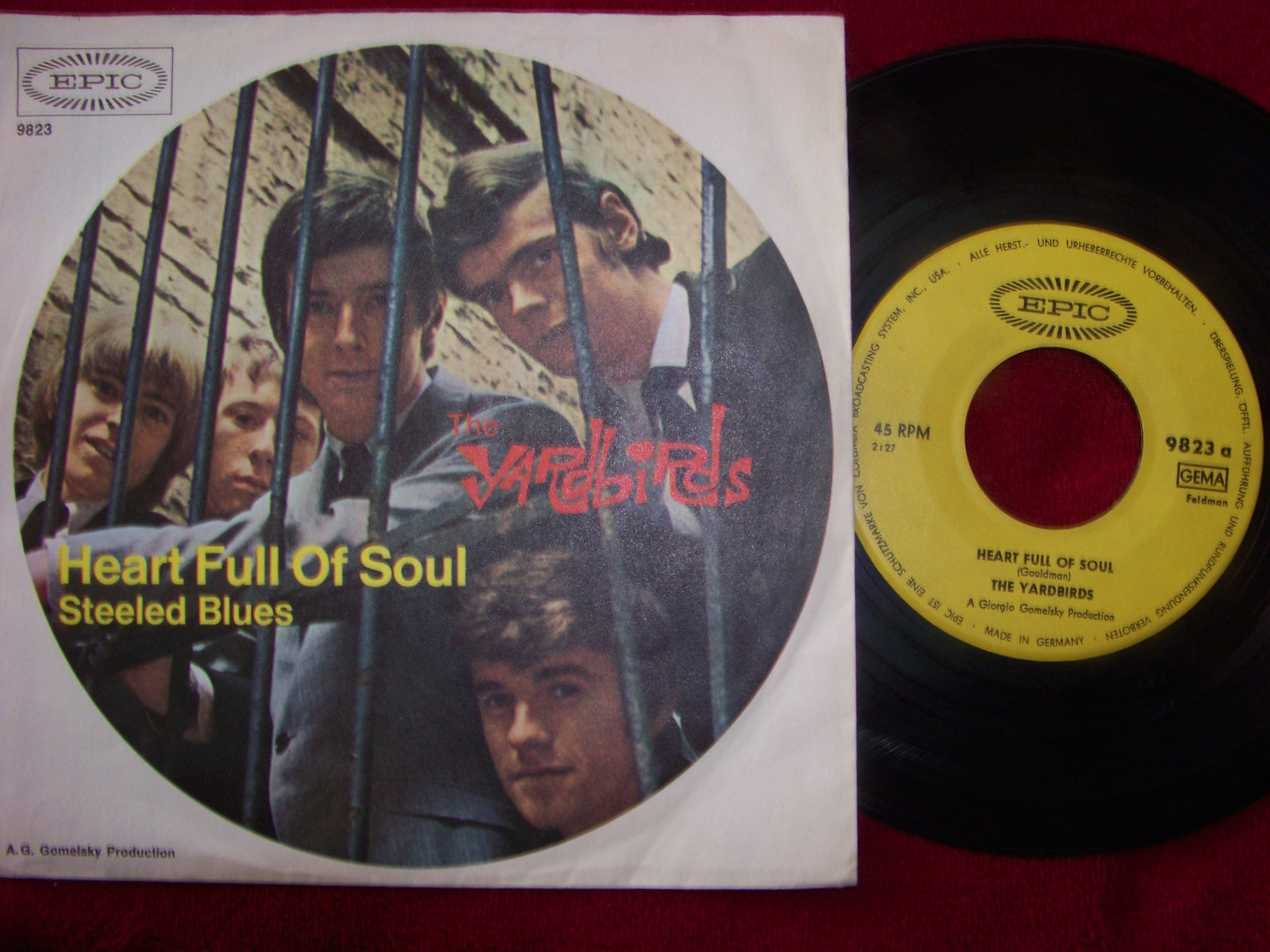 The Yardbirds – Heart full of soul / Steeled blues · Epic · 9823