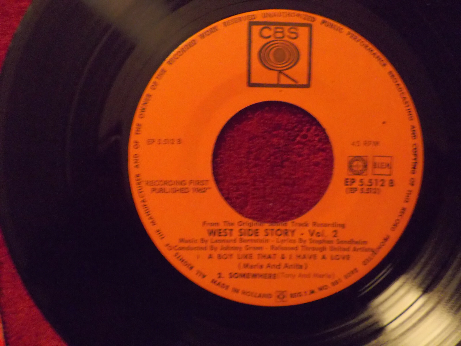 Leonard Bernstein – West Side Story 2 | CBS Records EP 5512, Bild 3