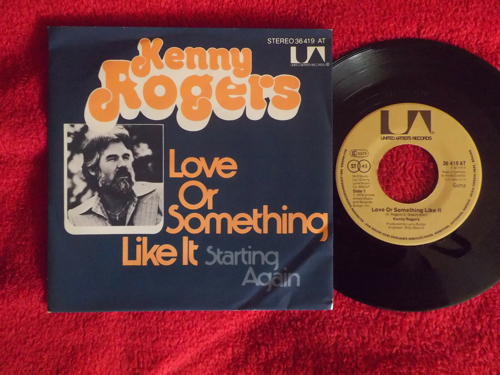 Kenny Rogers – Love or Something Like It / Starting Again (7″ Single, 1978)