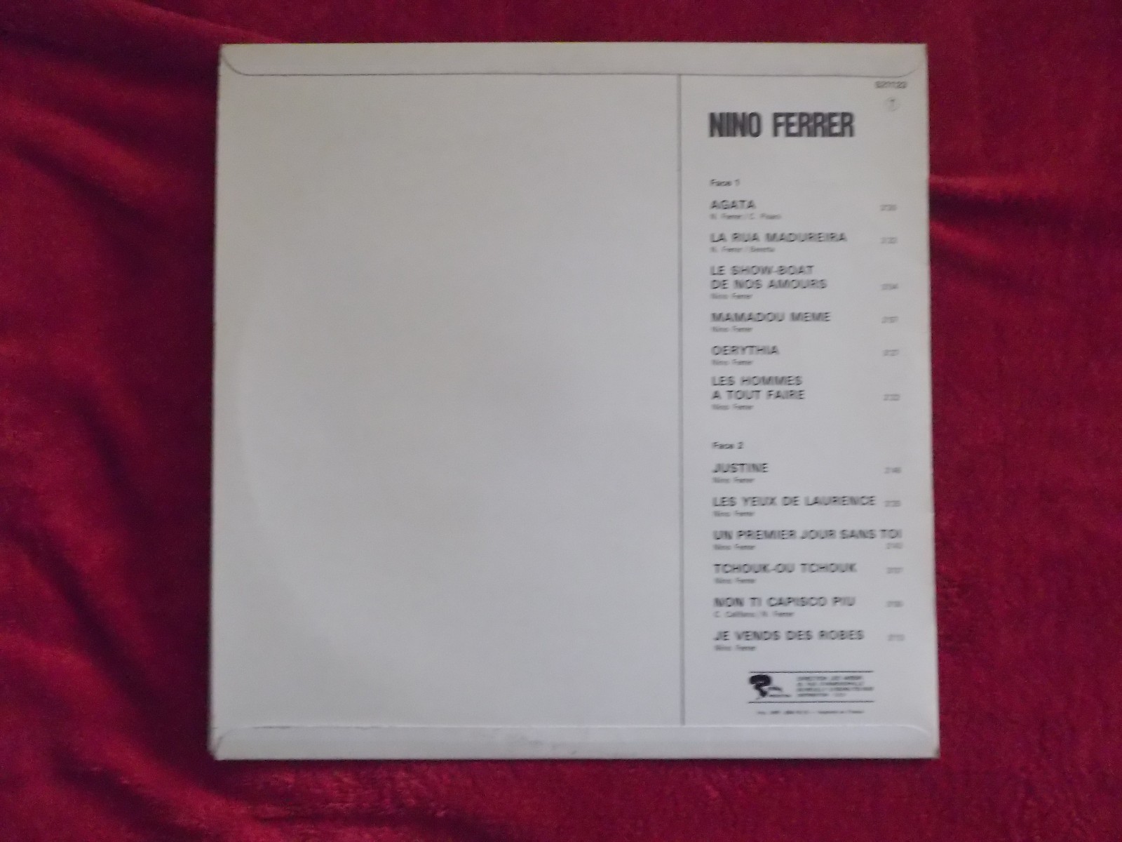 Nino Ferrer – Nino Ferrer, französische Barclay-LP, Bild 2