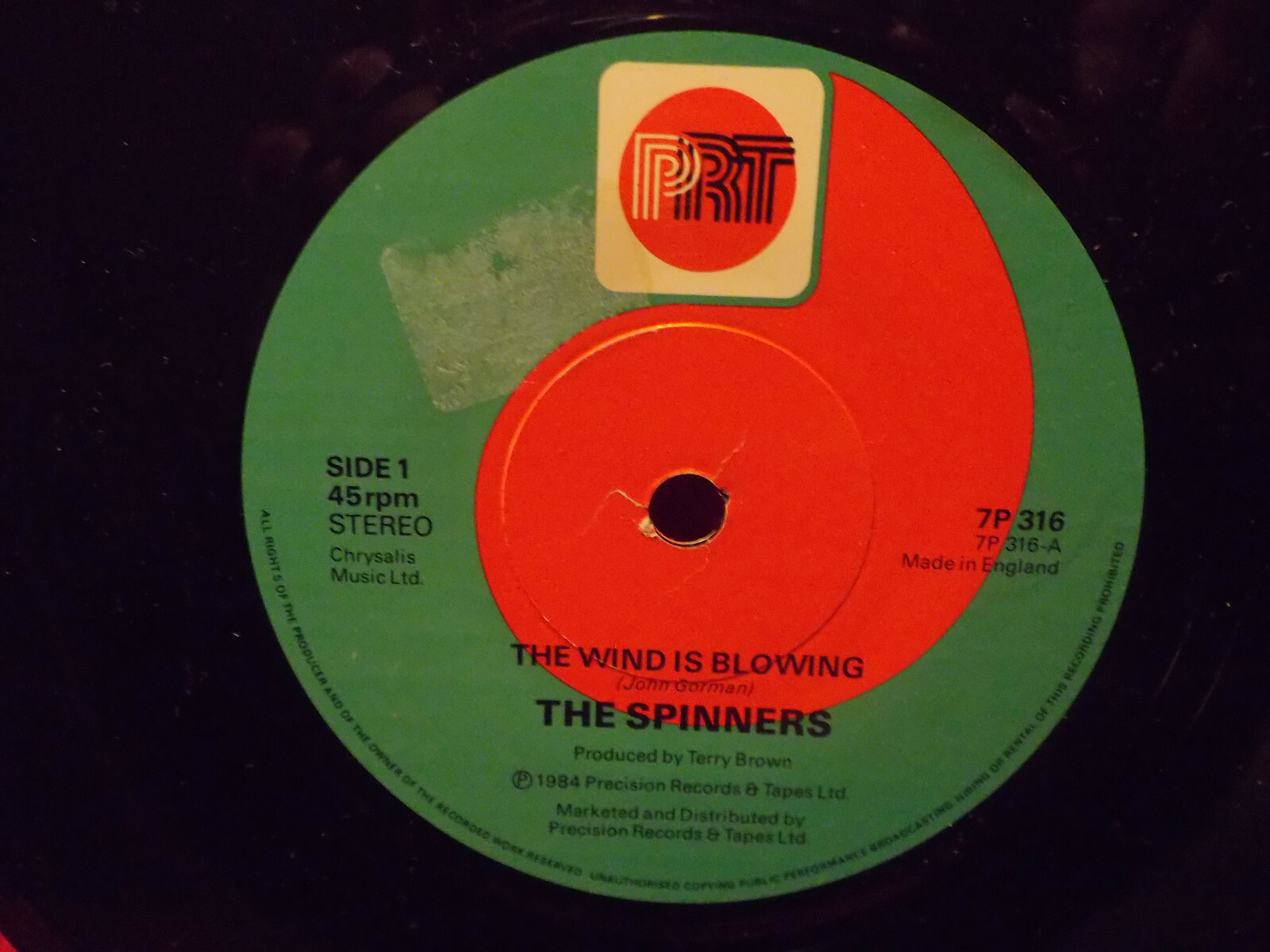 The Spinners – The wind is blowing / The wren boys song (7"-Single)