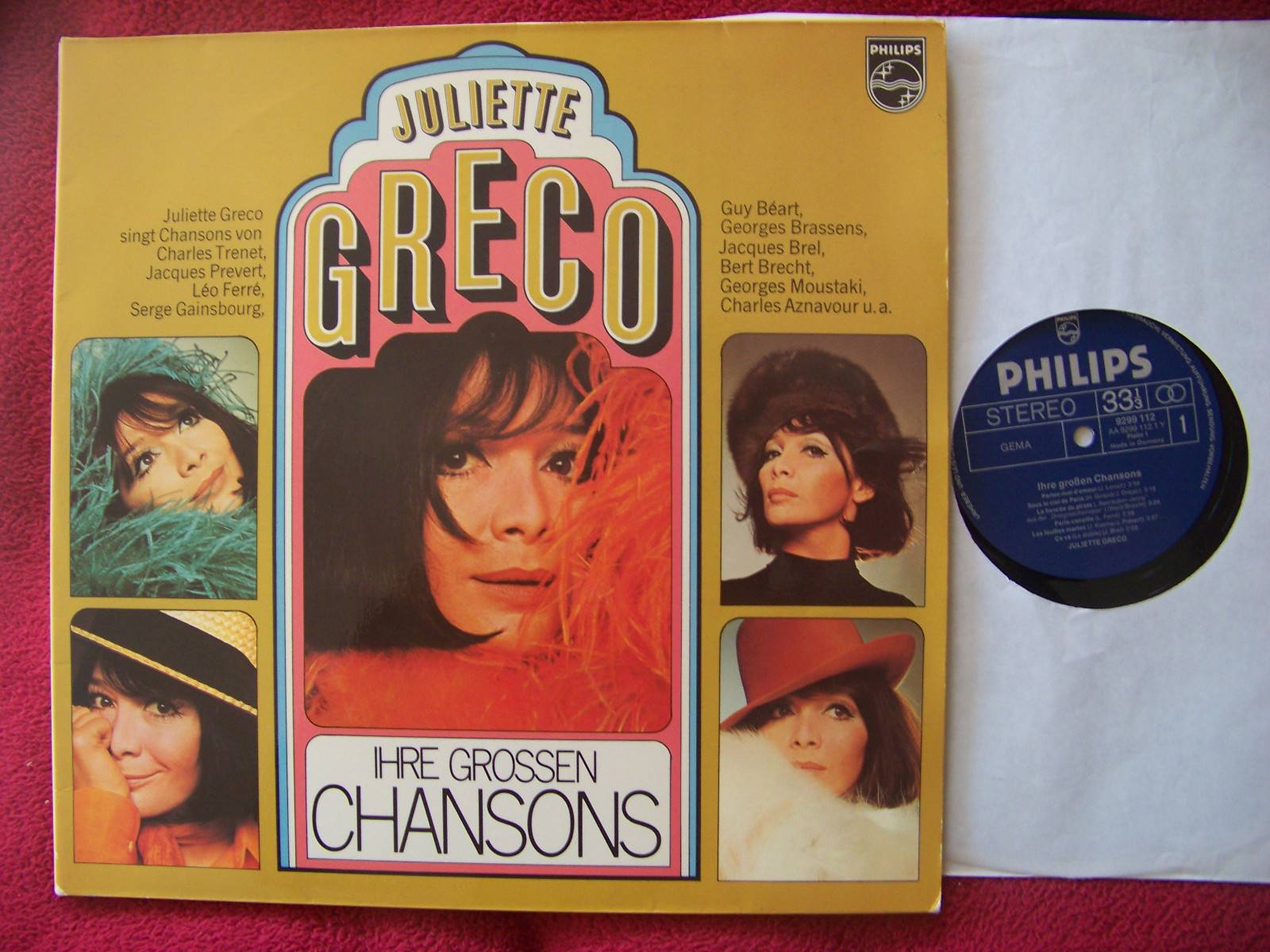 Juliette Greco – Ihre grossen Chansons | Doppel-LP, Philips Records