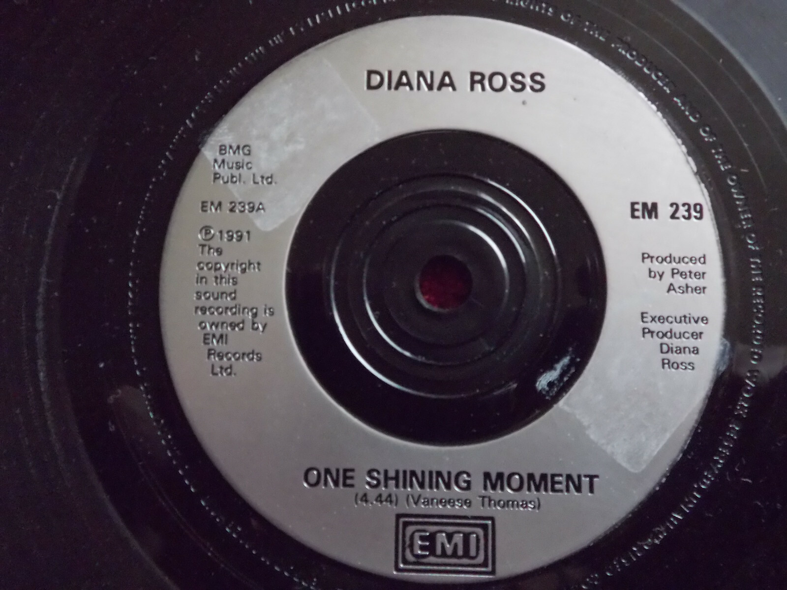 Diana Ross – One Shining Moment / When You Tell Me That You Love Me – EMI 45er-Single