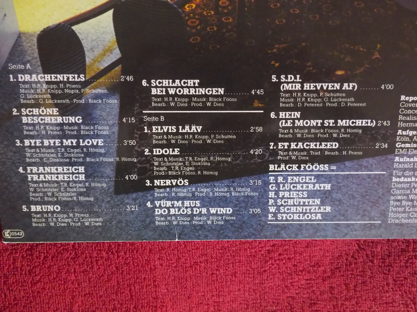 Bläck Fööss – Schöne Bescherung (EMI, LP, 1985), Bild 3