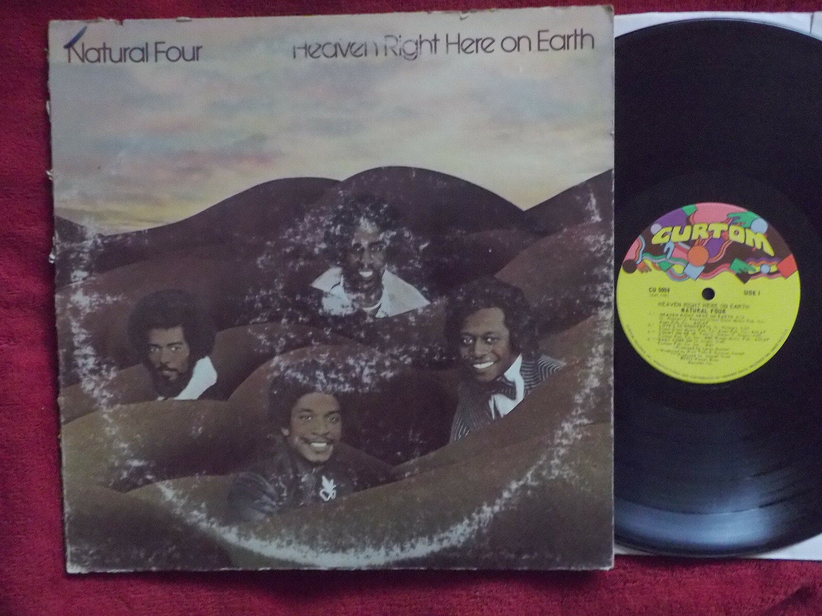 Natural Four – Heaven Right Here on Earth | Curtom CU 5004, LP 1975
