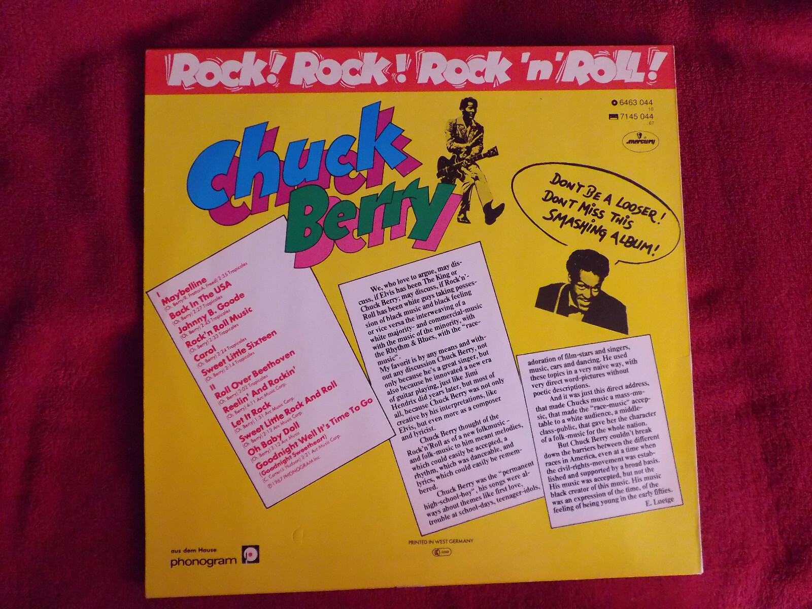 Chuck Berry – Rock-Rock-Rock ´n´ Roll | Mercury Records LP, Bild 2