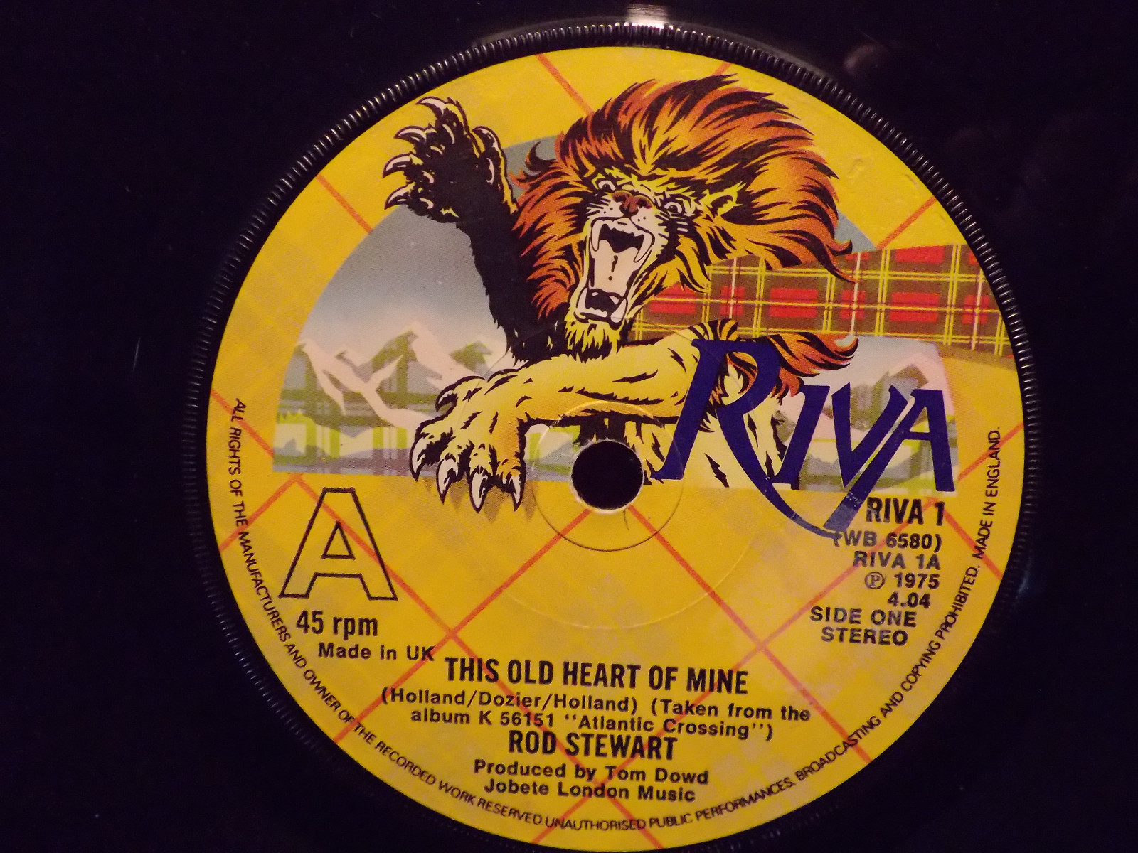 Rod Stewart – This Old Heart of Mine / All in the Name of Rock ’n’ Roll (UK-Single)