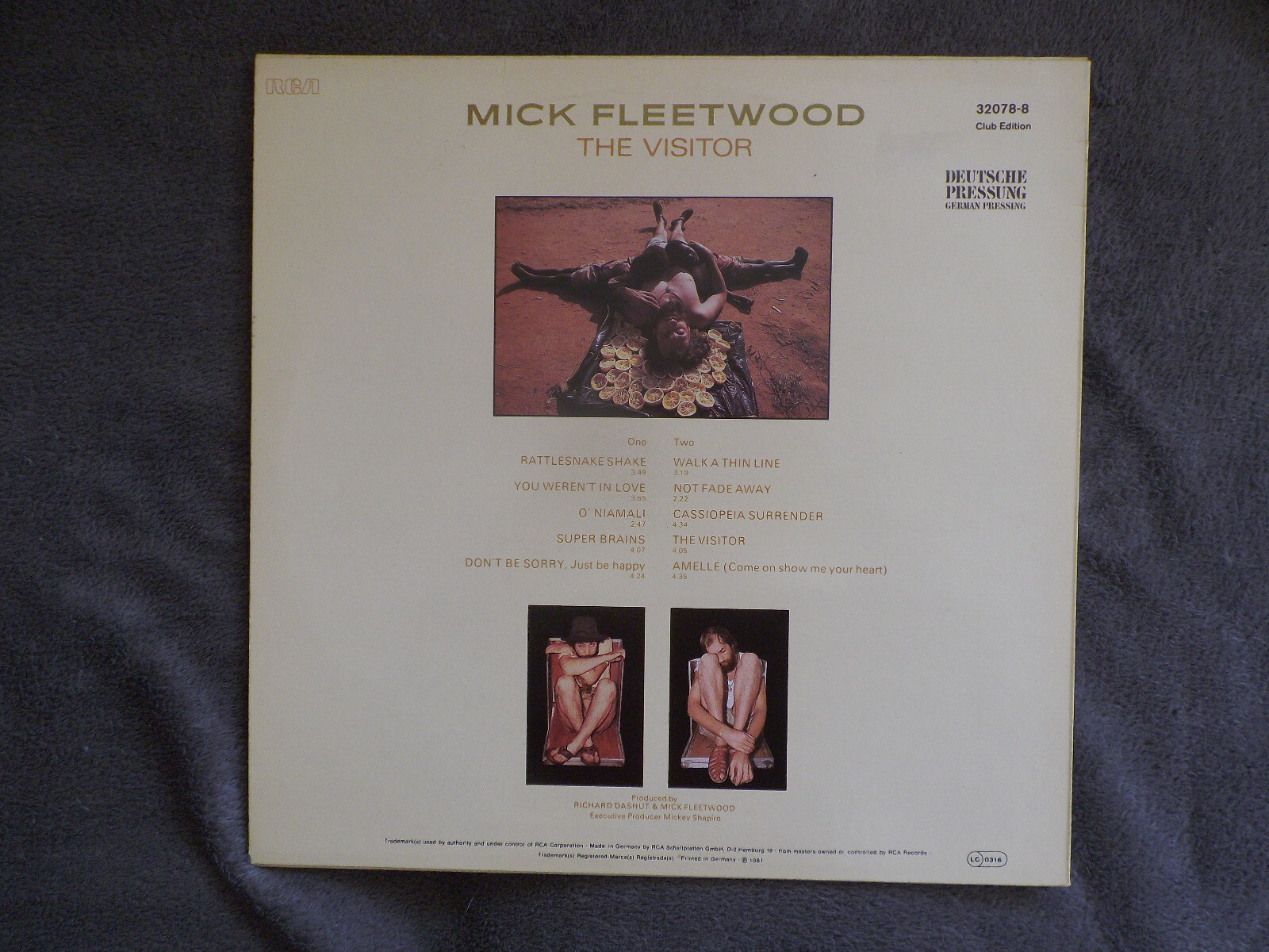 Mick Fleetwood – The Visitor | RCA Records Club Edition 32078-8, Bild 2