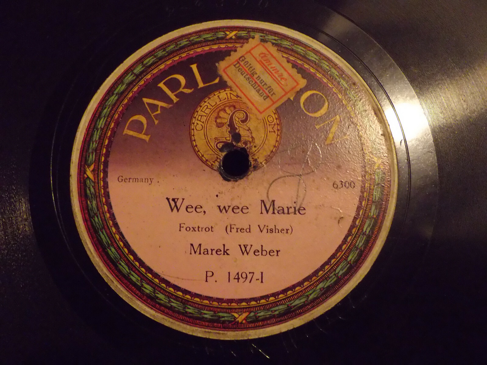 Marek Weber – Wee, wee Marie / Sixty seconds every minute (Schellack, 78 U/min)